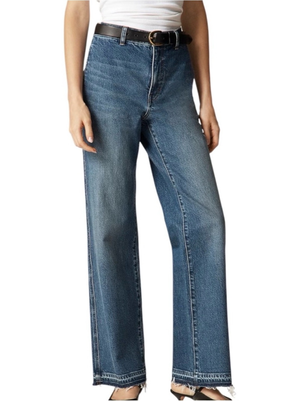 J Crew Slim Wide Women’s Jeans in Medium Blue